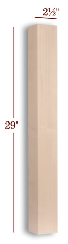 FL99250-29P - 29" Slender Skyline Furniture Table Leg