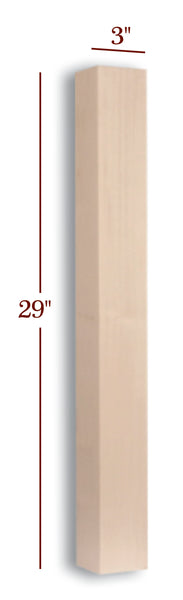 29" Small Skyline Furniture Table Leg