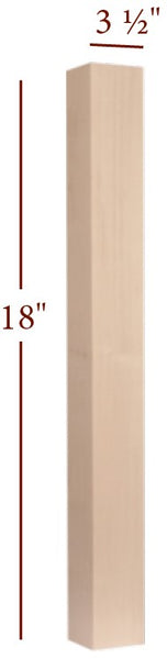 18" Medium Skyline Furniture Table Leg