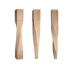 ISL64350-THTW-R Helix Medium Single Right Twist Tapered Kitchen Island Leg