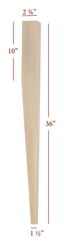 ISL3275-2ST - Small Two Sided Taper Cosmo Kitchen Island Leg