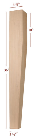 ISL3475-2ST Massive Cosmo Two Sided Tapered Kitchen Island Leg