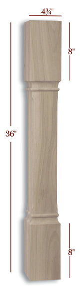 ISL39475CC  Charlotte Contemporary Massive Square Kitchen Island Leg