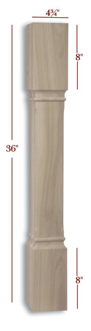 ISL39475CC  Charlotte Contemporary Massive Square Kitchen Island Leg