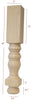 ISL41500P Massive Georgian Kitchen Island Leg with Stretcher Block
