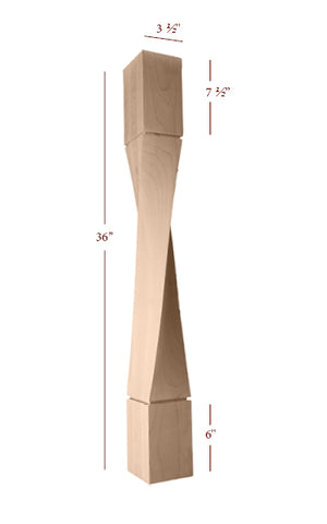 ISL64350-HTW-L Helix Medium Left Twist Island Leg
