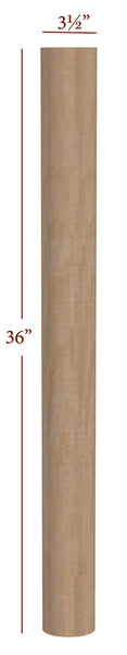 ISL97350P - Medium Vista Contemporary Round Straight Island Leg