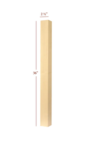 ISL99250P - Slender Skyline Straight Square Kitchen Island Leg
