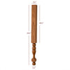 HB41225P-34-1/2  Slender Georgian Vanity Leg