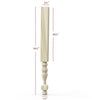 HB41225P-34-1/2  Slender Georgian Vanity Leg
