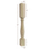 BAR12350P Williamsburg Medium Round Plain Kitchen Bar Post
