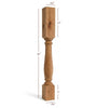 BAR12350P Williamsburg Medium Round Plain Kitchen Bar Post