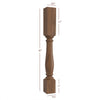 BAR12350P Williamsburg Medium Round Plain Kitchen Bar Post