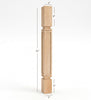 BAR22300-FW Mission Small Recessed Window Kitchen Bar Post