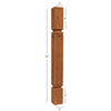 BAR22300-FW Mission Small Recessed Window Kitchen Bar Post