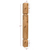 BAR22300-FW Mission Small Recessed Window Kitchen Bar Post