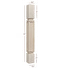 BAR22350-FW Mission Small Recessed Window Kitchen Bar Post