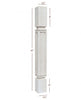 BAR22350-FW Mission Small Recessed Window Kitchen Bar Post