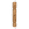 BAR22350-FW Mission Small Recessed Window Kitchen Bar Post