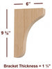 BB-001-M  Plain Solid Wood Medium Kitchen Bar Bracket