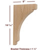 BB-002-L Large Scalloped Bar Bracket