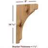 BB-002-L Large Scalloped Bar Bracket
