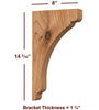 BB-002-L Large Scalloped Bar Bracket
