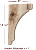 BB-002-L Large Scalloped Bar Bracket