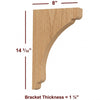 BB-002-L Large Scalloped Bar Bracket
