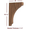 BB-002-L Large Scalloped Bar Bracket