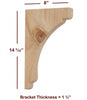 BB-002-L Large Scalloped Bar Bracket