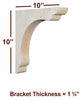BB-002-OH Overhang Scalloped Bar Bracket