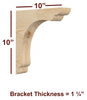 BB-002-OH Overhang Scalloped Bar Bracket
