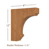 BB-009-L Large Nantucket Traditional Bar Bracket