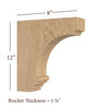 BB-009-L Large Nantucket Traditional Bar Bracket