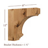BB-009-L Large Nantucket Traditional Bar Bracket