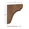 BB-010-L Large Manchester Wood Bar Bracket