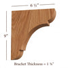BB-010-M Medium Manchester Wood Bar Bracket