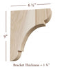 BB-010-M Medium Manchester Wood Bar Bracket