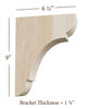 BB-010-M Medium Manchester Wood Bar Bracket