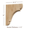 BB-010-M Medium Manchester Wood Bar Bracket