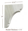 BB-010-M Medium Manchester Wood Bar Bracket