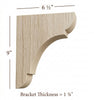 BB-010-M Medium Manchester Wood Bar Bracket