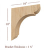 BB-010-OH Overhang Manchester Wood Bar Bracket
