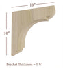 BB-010-OH Overhang Manchester Wood Bar Bracket