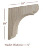 BB-010-OH Overhang Manchester Wood Bar Bracket