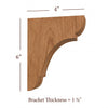BB-010-XS Extra Small Manchester Wood Bar Bracket