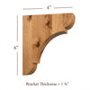 BB-010-XS Extra Small Manchester Wood Bar Bracket