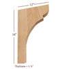 BB-110-BHC Bridge to Hutch Solid Wood Manchester Bar Bracket