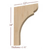 BB-110-BHC Bridge to Hutch Solid Wood Manchester Bar Bracket